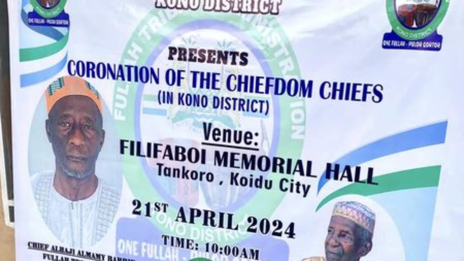 Coronation of Chiefdom Chiefs in Koidu City, Kono by the Kono Fullah Tribal Administration